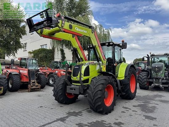 Tractor agrícola - Claas - arion 640 cis + quicke q65 CIS
