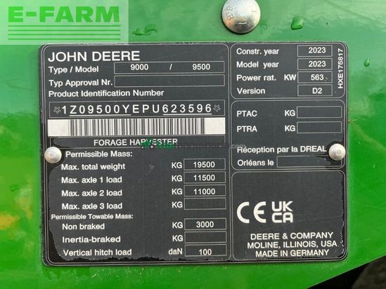Cosechadora de Cereal - John Deere - 9500 18 liter