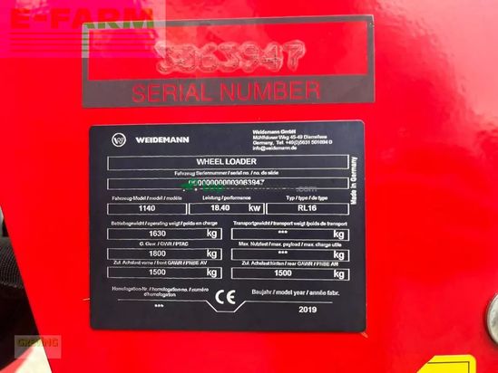 Telescopica - Weidemann - 1140 basicline