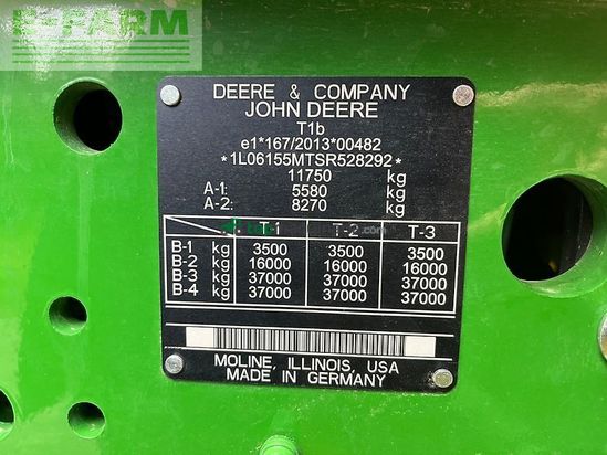 Tractor agrícola - John Deere - 6m155 / 6m 155 garantie bis 06