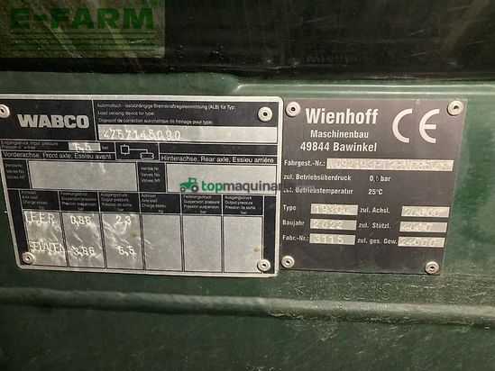 Cuba de purin - Wienhoff - 20300 t ptw