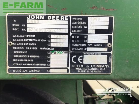 Cosechadora de Cereal - John Deere - 6850 + champion 4500 + pickup