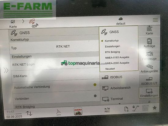 Tractor agrícola - Claas - axion 870 cmatic + gps rtk