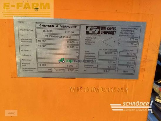 Remolqu agrícola -  - tieflader 12 t mit dollyachse