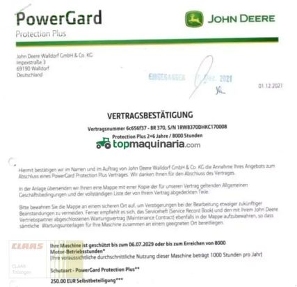 Tractor agrícola - John Deere - 8r 370