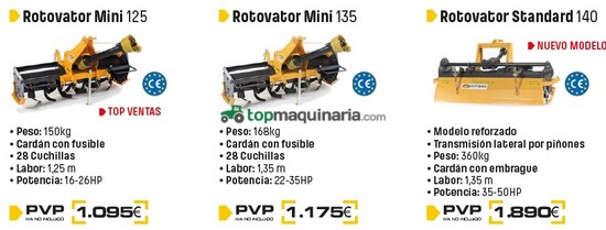 Rotocultivador fresadora rotovator - 125