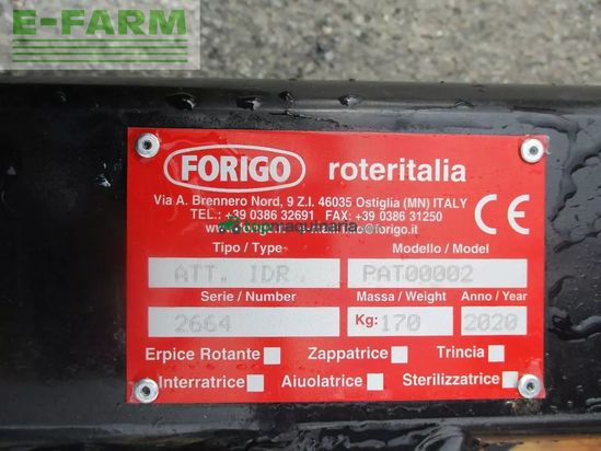 Grada rotativa - Forigo - hydr. dreipunktanbauteil