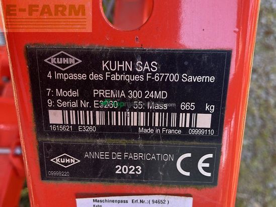 Sembradora - Kuhn - premia 300-24md