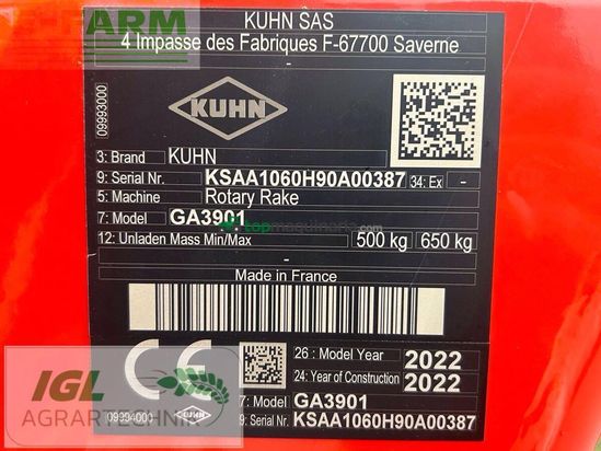 Henificador - Kuhn - ga 3901