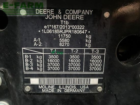 Tractor agrícola - John Deere - 6r185 black-edition