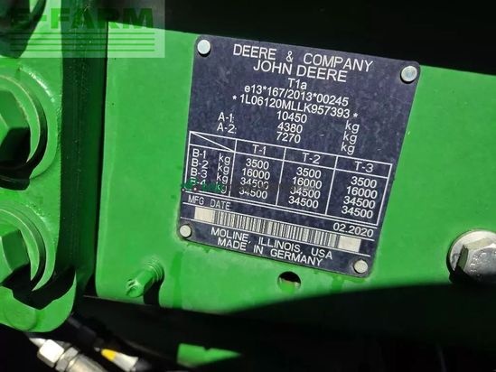 Tractor agrícola - John Deere - 6120m