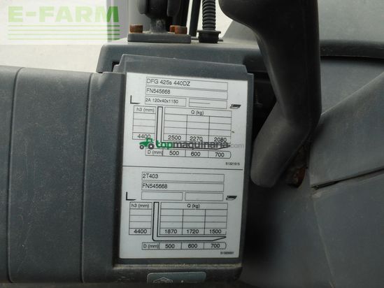 Elevadora - Jungheinrich - dfg425s triplex 4,4m + ss + 4. kreis