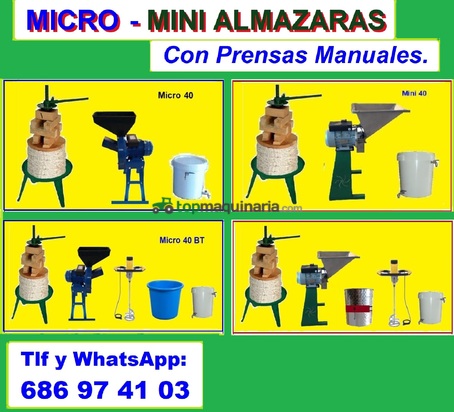 Almazaras para aceite. Autoconsumo