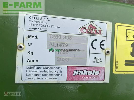 Grada rotativa - Celli - tiger t250 - 305