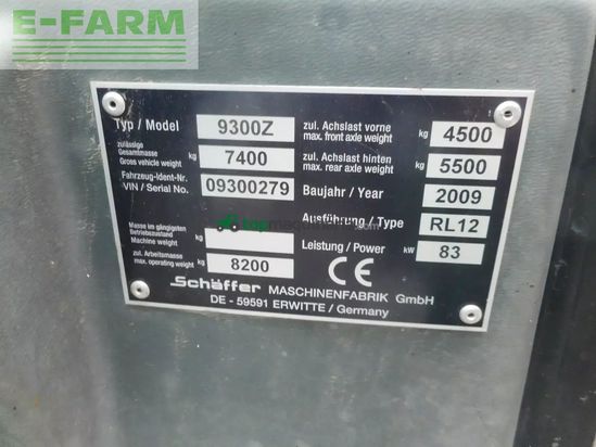 Minicargadora - Schaffer - 9300z ( 7,5 tonnen )