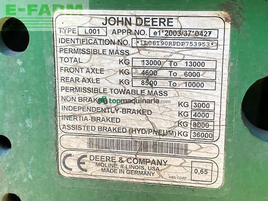 Tractor agrícola - John Deere - 6190r