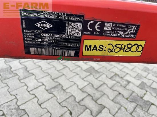 Cultivador - Kuhn - cultimer l 300