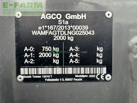 Henificador - Fendt - twister 13010t