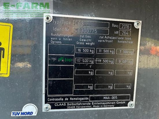 Cosechadora de Cereal - Claas - lexion 630