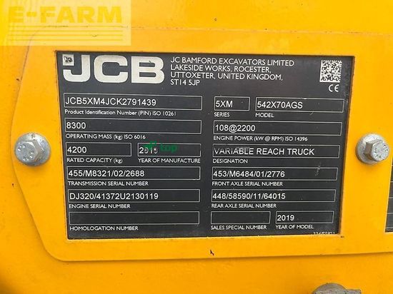 Telescopica - JCB - 542-70 agri super