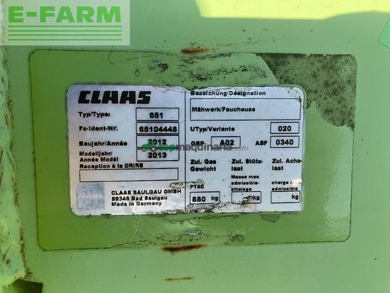 Cortacésped manual - Claas - disco 3050 fc