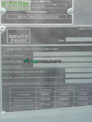 Tractor agrícola - Deutz-Fahr - 6185 rcshift