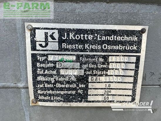 Cuba de purin - Kotte - ve 7000