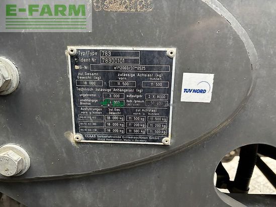 Tractor agrícola - Claas - xerion 4000 & kaweco schwanenhals tridem