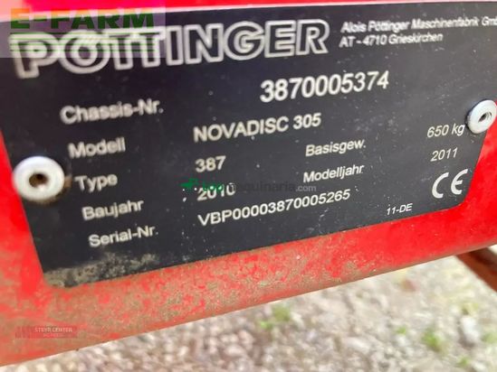 Cortacésped manual - Pöttinger - novadisc 305