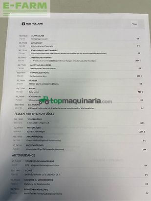 Tractor agrícola - New Holland - t6.180 ac