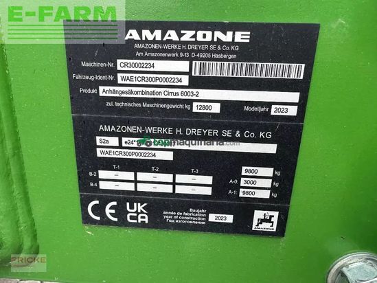 Combinado de siembra - Amazone - cirrus 6003-2