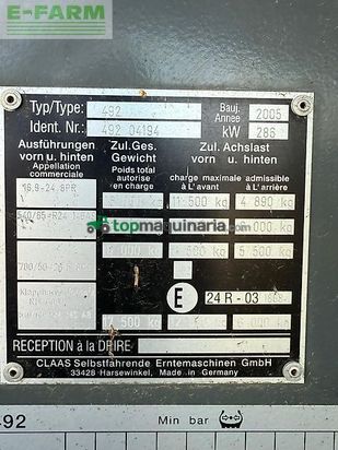 Cosechadora de Cereal - Claas - jaguar 850 profistar