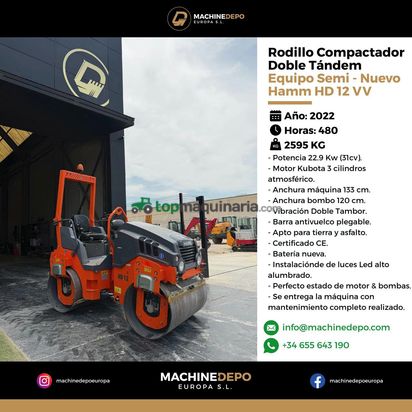 Rodillo compactador HAMM HD 12 VV