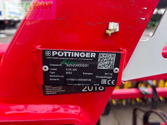 Combinado de siembra - Pöttinger - drillkombination frontpacker fox 300