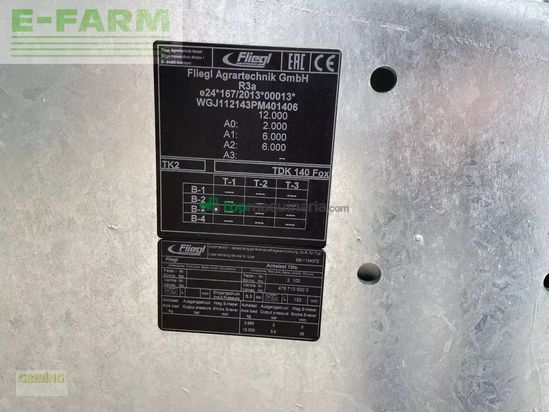 Volquet - Fliegl - tdk 140 fox