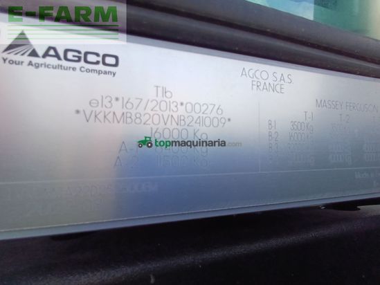 Tractor agrícola - Massey Ferguson - mf 8s.225