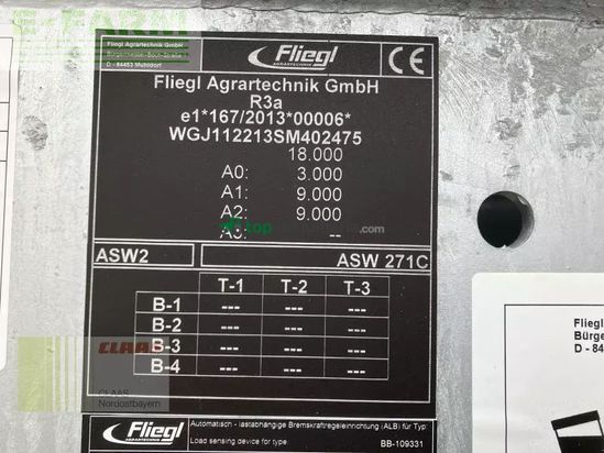 Cinta transportadora de forraje - Fliegl - gigant asw 271 compact fox