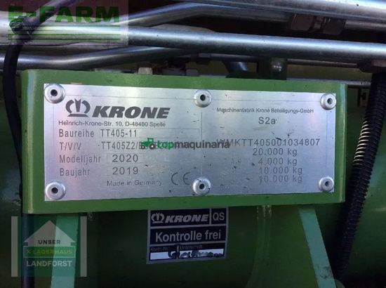 Remolqu agrícola - Krone - zx 430 gd