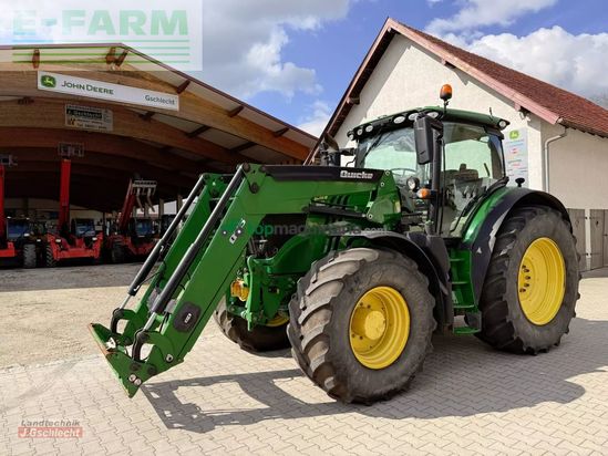 Tractor agrícola - John Deere - 6215 r mit frontlader