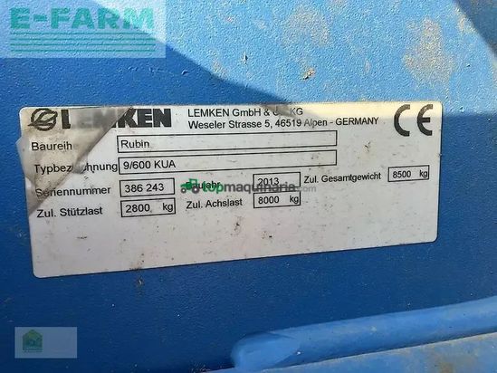 Combinado de siembra - Lemken - rubin 9/600 kua +solitair 9/600 ka-ds