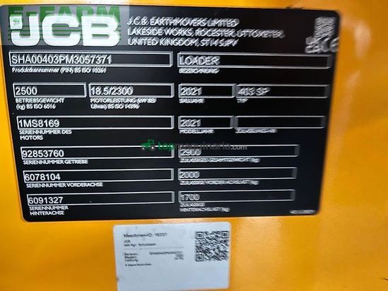 Minicargadora - JCB - 403 agri schutzdach