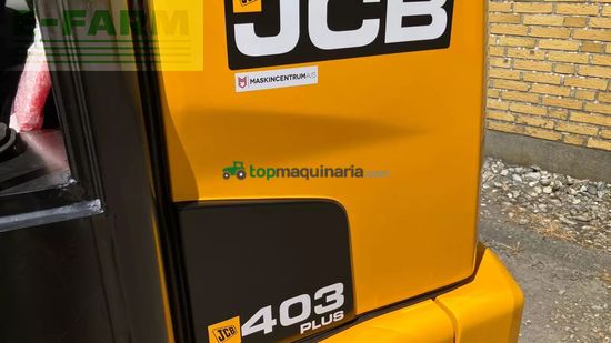 Minicargadora - JCB - 403 plus agri med jst skovl og pallegaffel