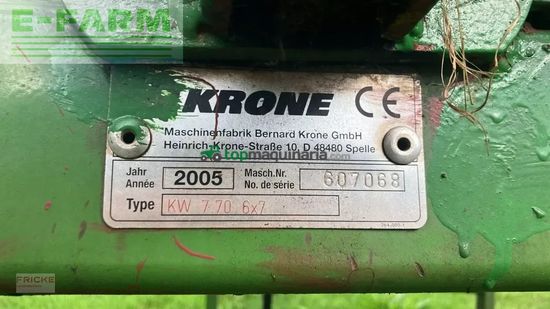 Henificador - Krone - kw 7.70 6x7