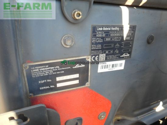 Elevadora - Linde - h30d-02 evo triplex 4,65m + ss + kabine