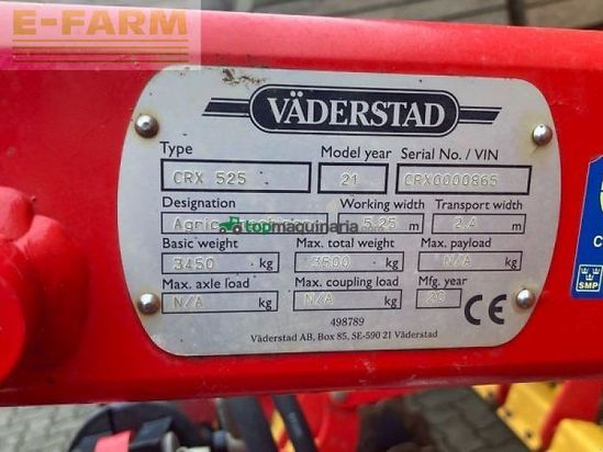Grada de disco - Väderstad - carrier x 525