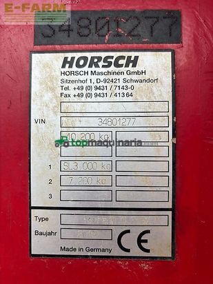 Cultivador - Horsch - terrano 6.3 gx