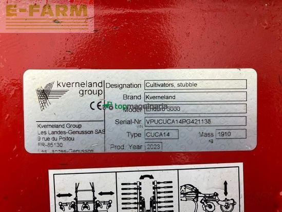 Cultivador - Kverneland - enduro 3000 triflex