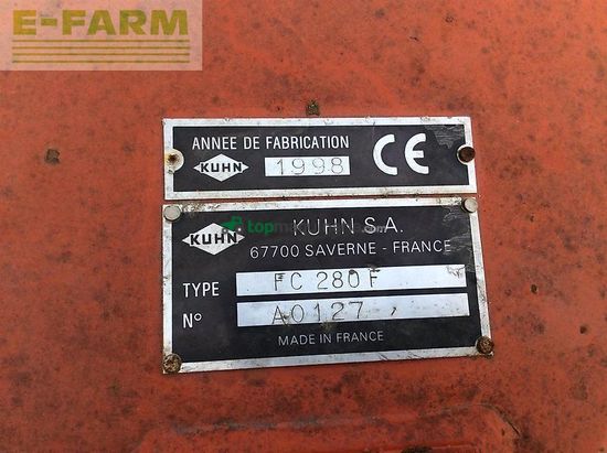 Cortacésped manual - Kuhn - fc 280 f