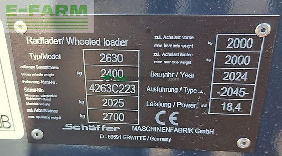 Minicargadora - Schaffer - 2630