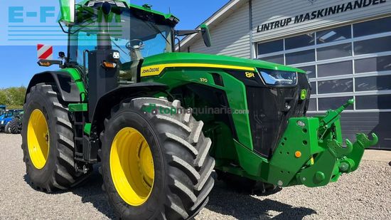 Tractor agrícola - John Deere - 8r 370 med frontlift